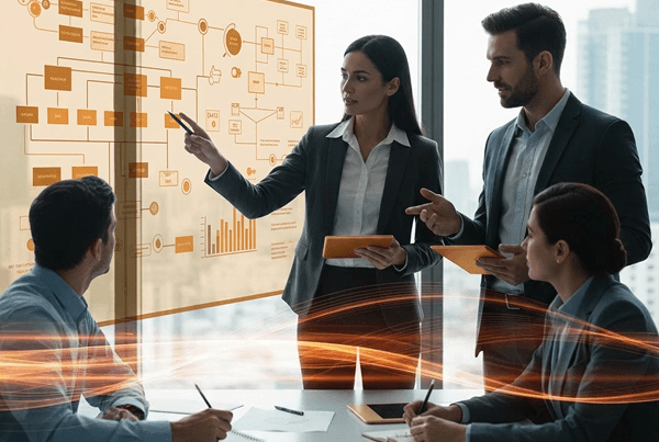 Team presenting strategic remediation roadmap