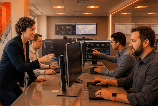 Team collaborating on Splunk security strategy